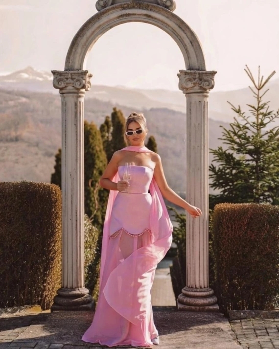 Рокля Tulum Розова