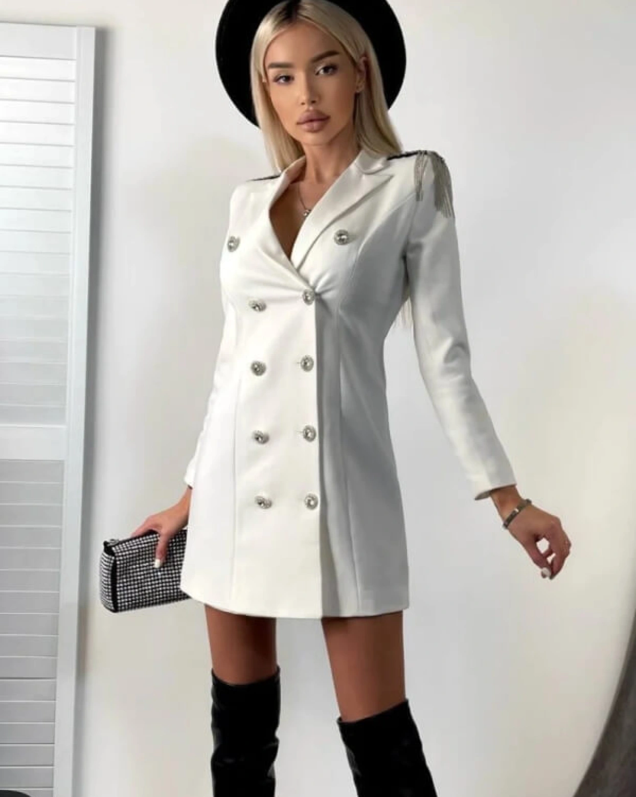 Рокля Сако Бяло