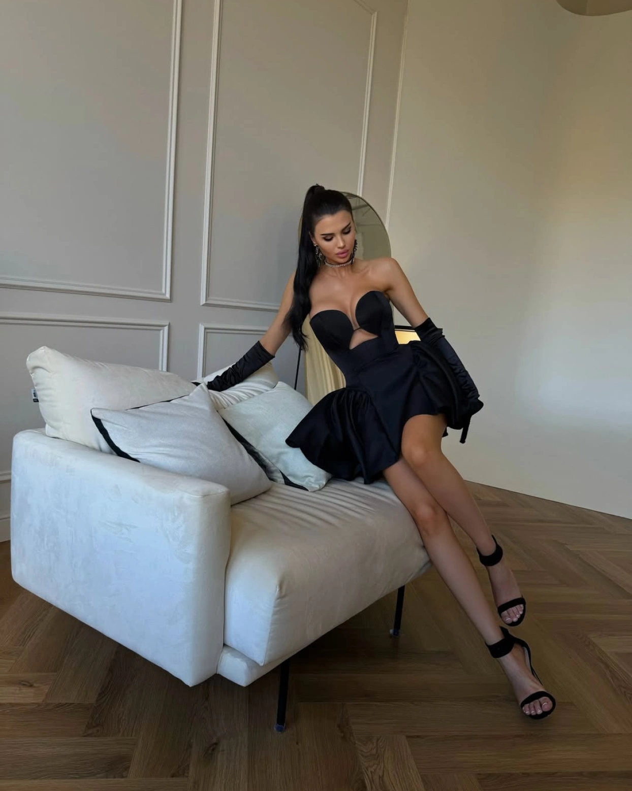 Къса рокля Ayshe Черна