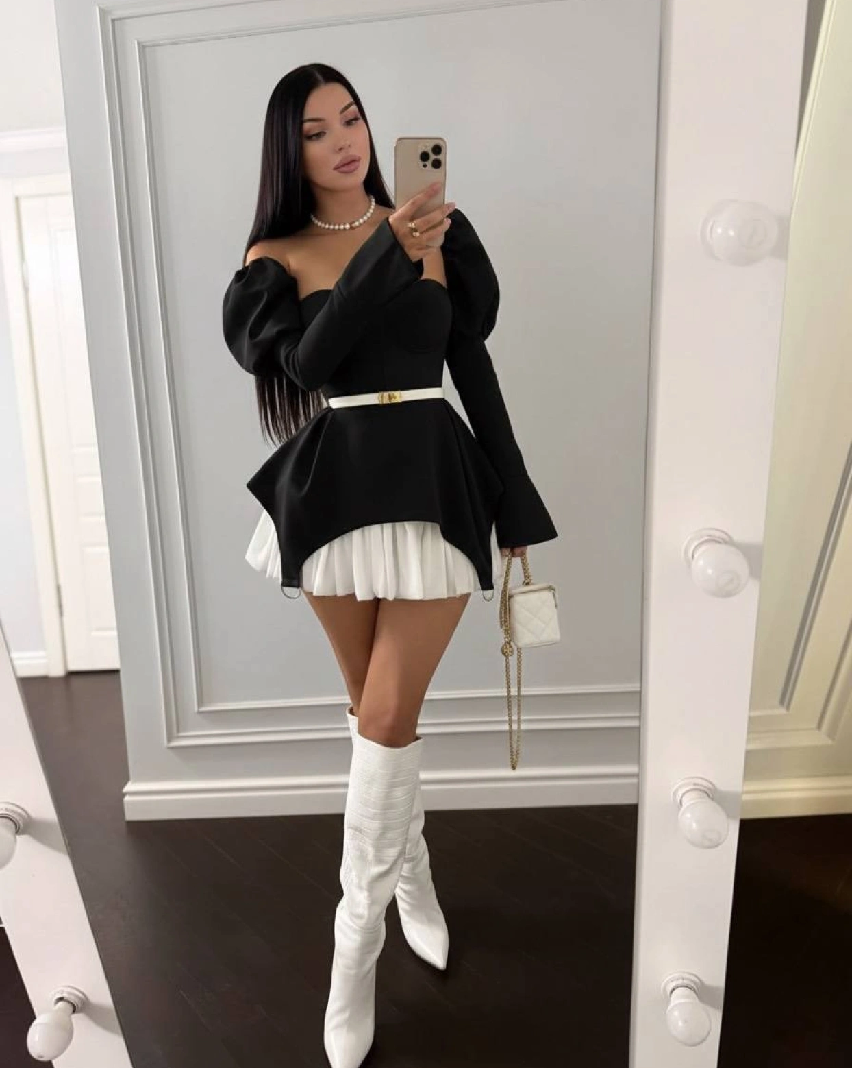 Рокля Kristina черен