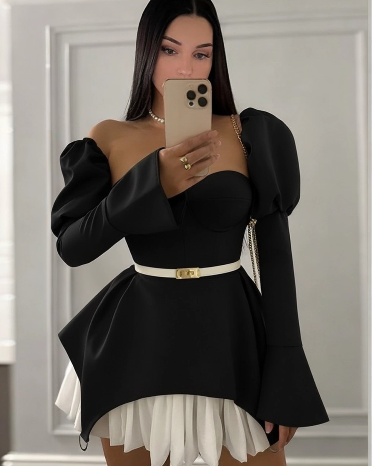 Рокля Kristina черен