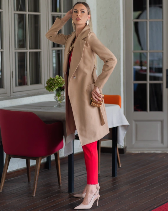 Палто Fiona камел