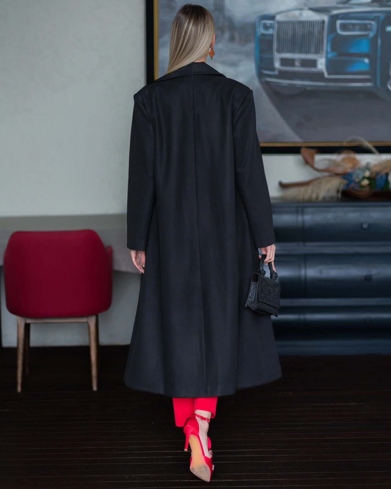 Палтo Casual Черен Палтo Casual Черен