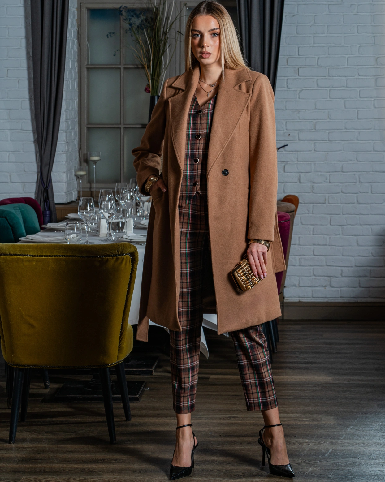 Палто Ema камел