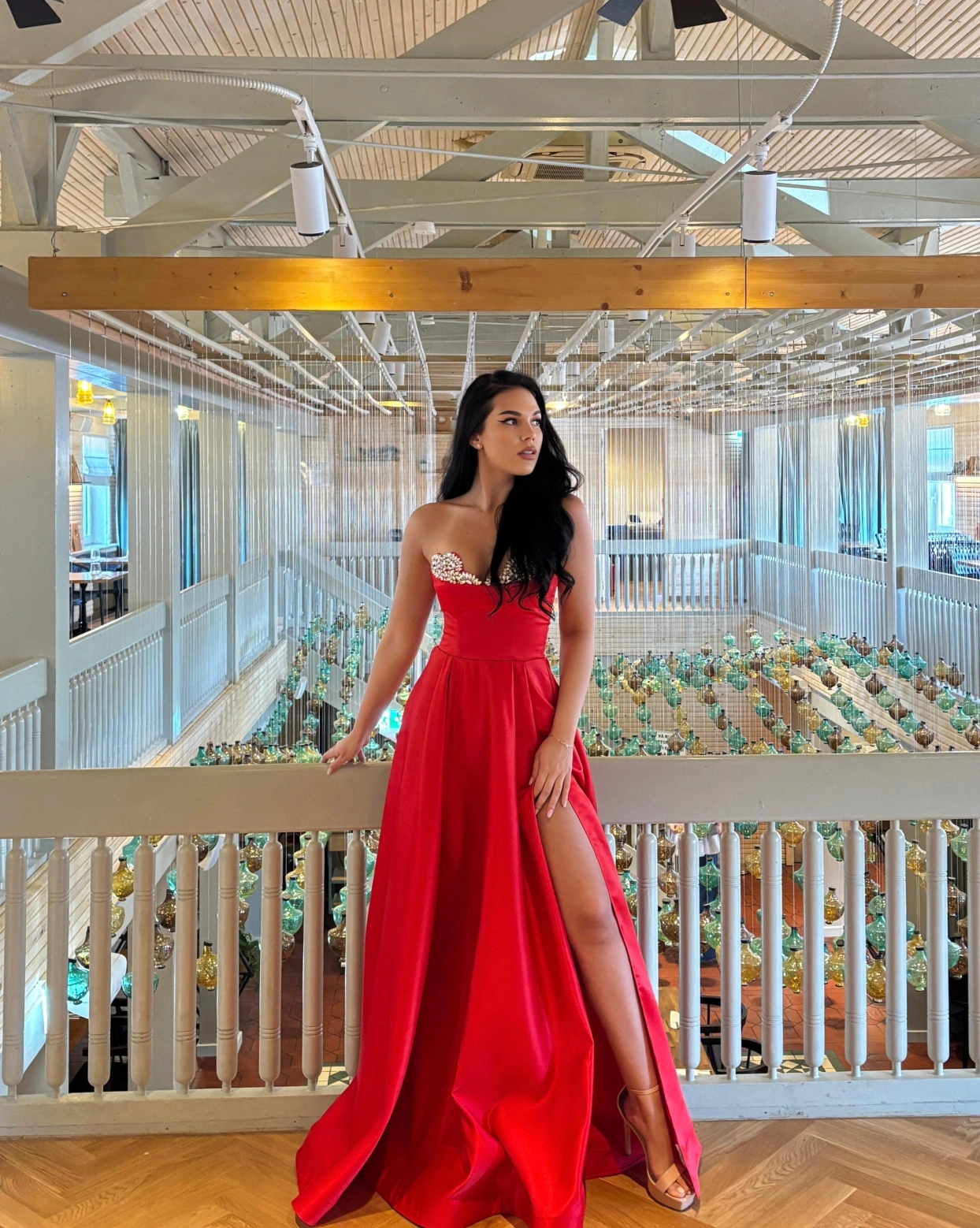 Рокля Cassia Червена