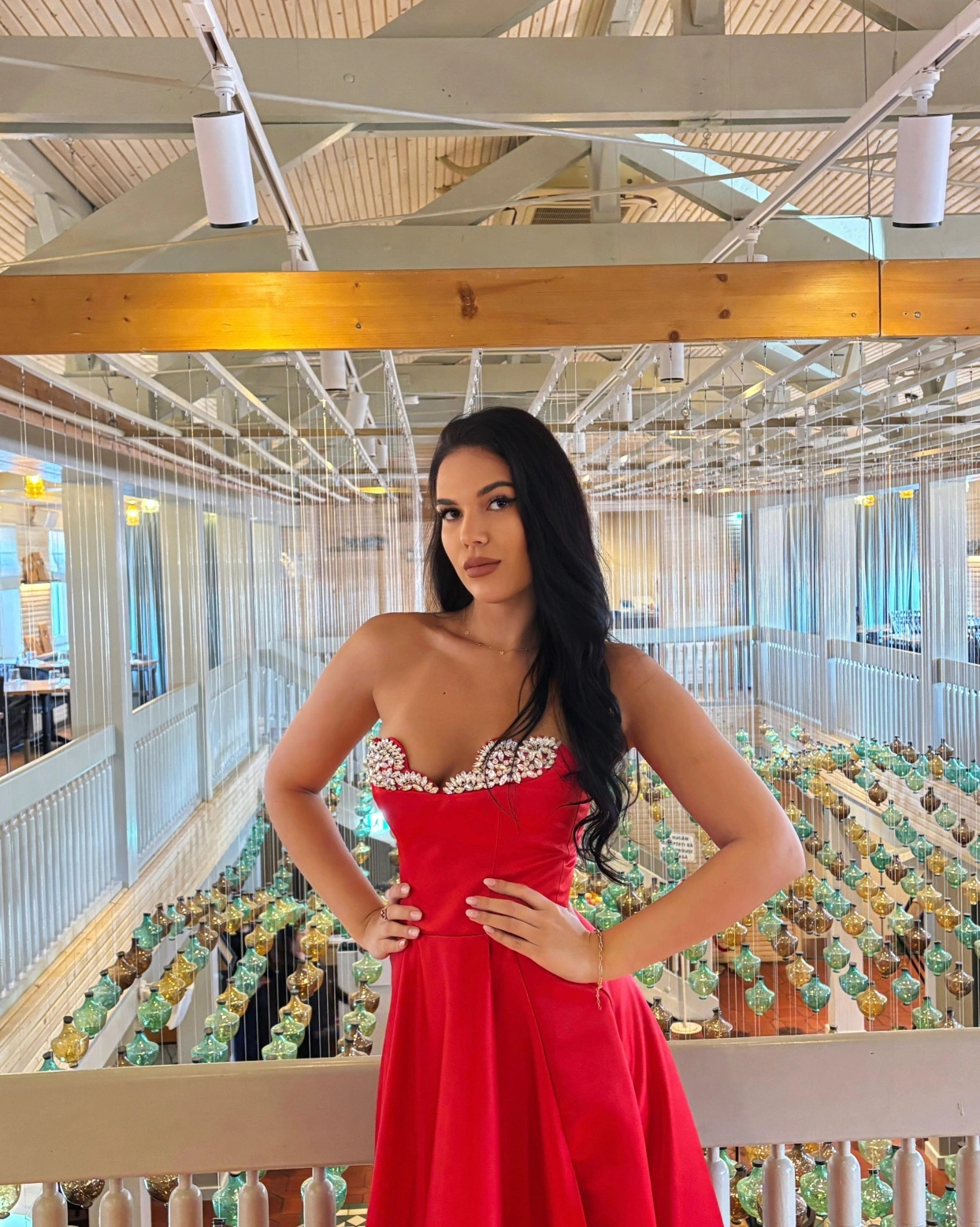 Рокля Cassia Червена