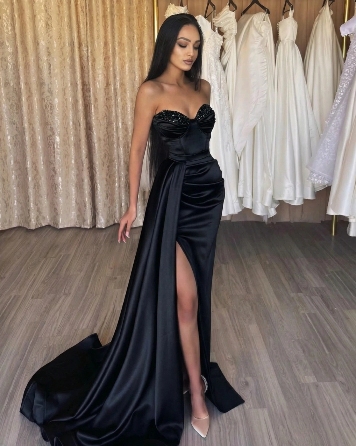 Рокля Hermes Черна