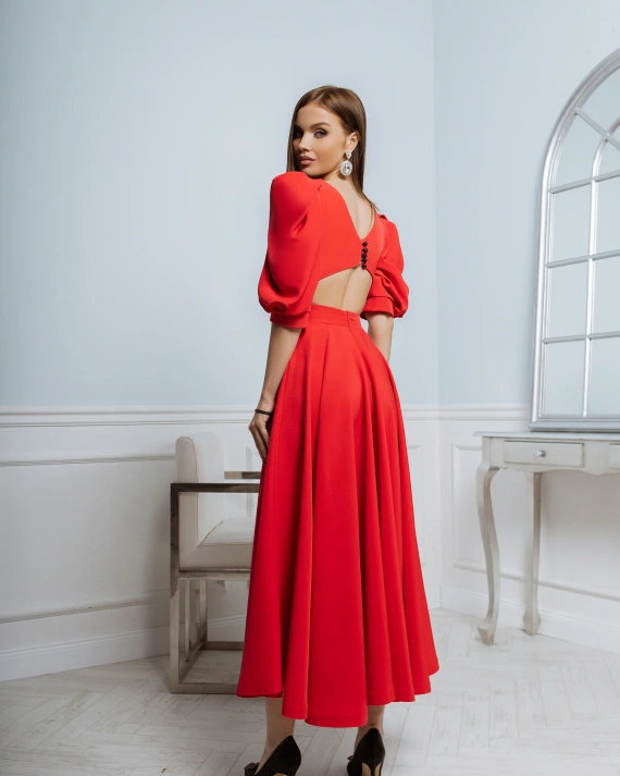 Рокля Elegance Червена