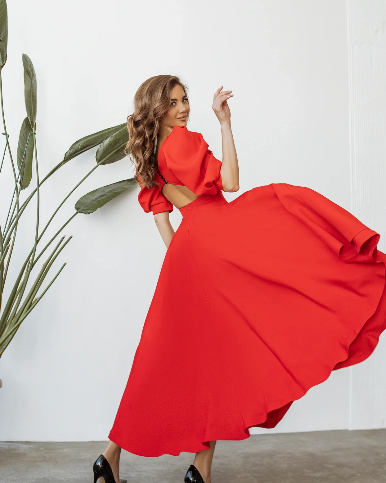 Рокля Elegance Червена