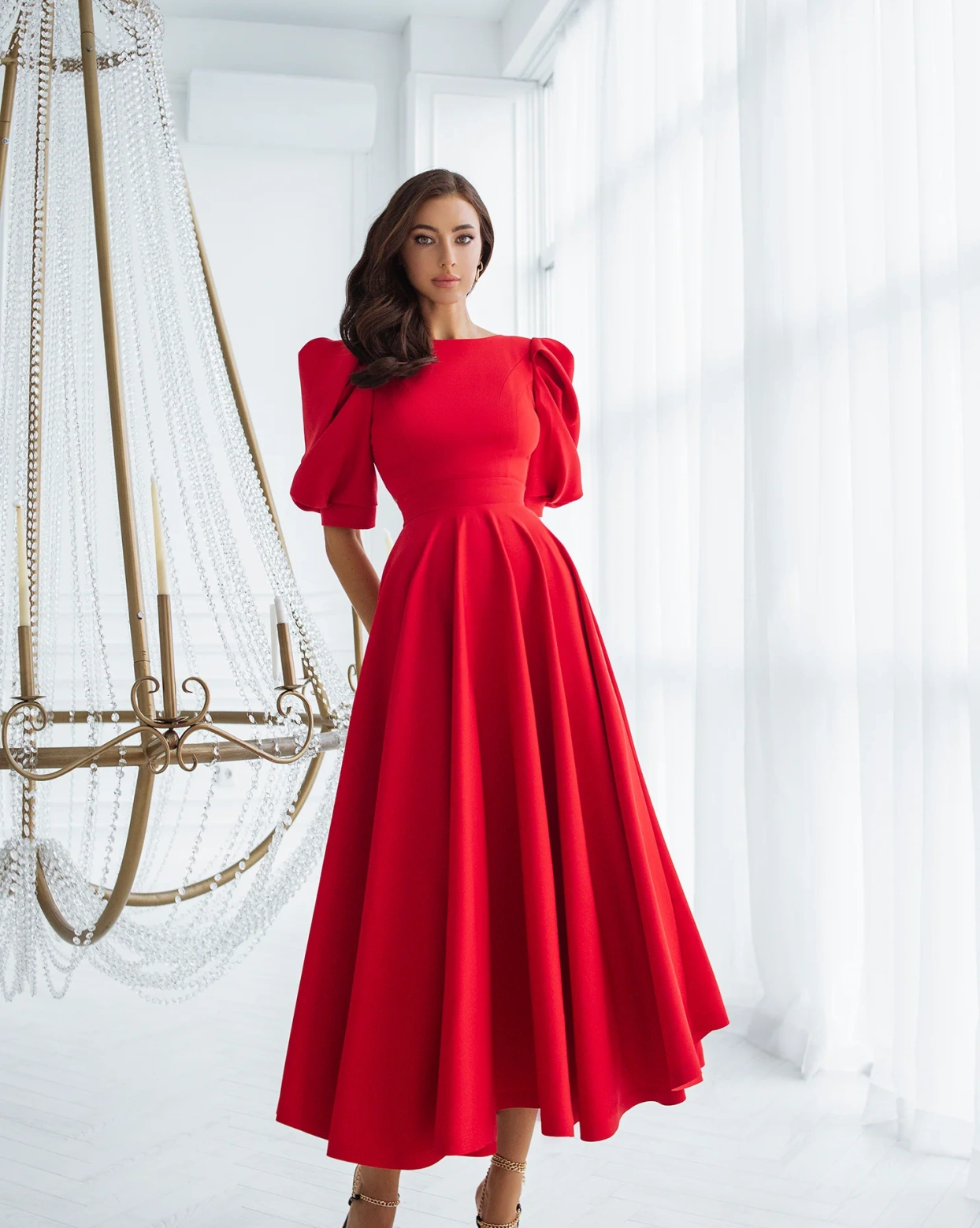 Рокля Elegance Червена