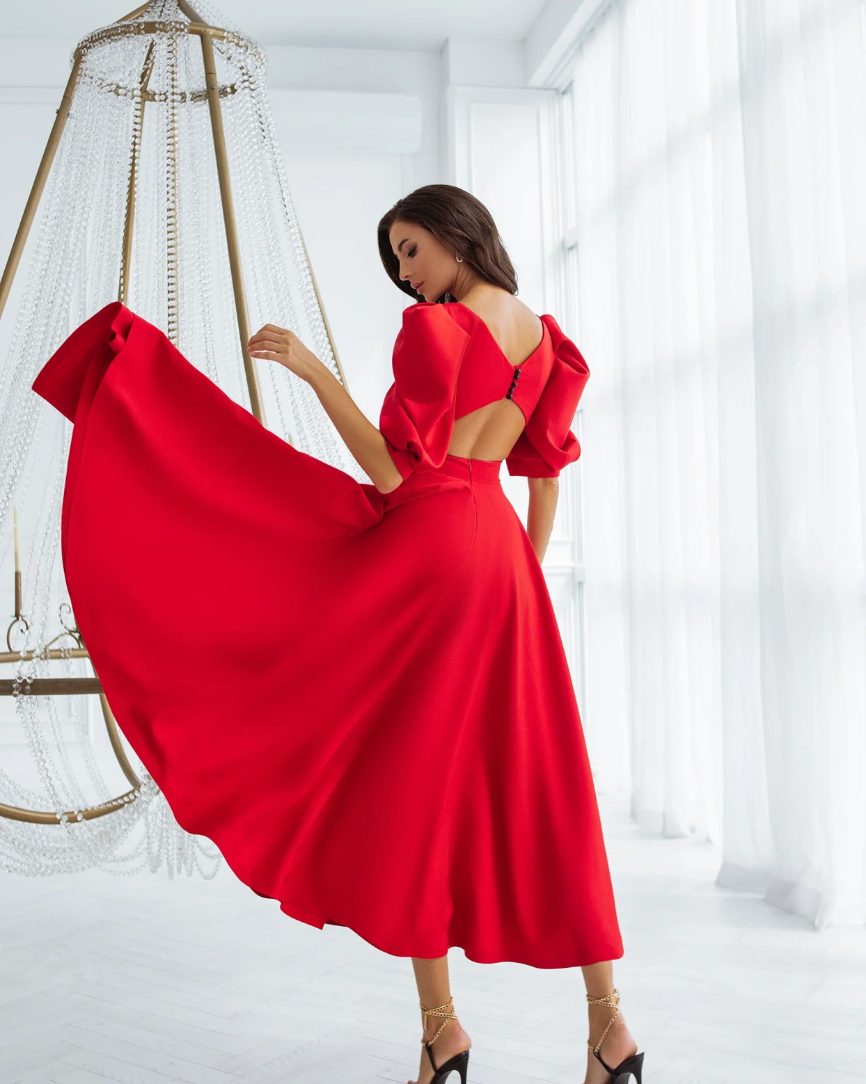 Рокля Elegance Червена