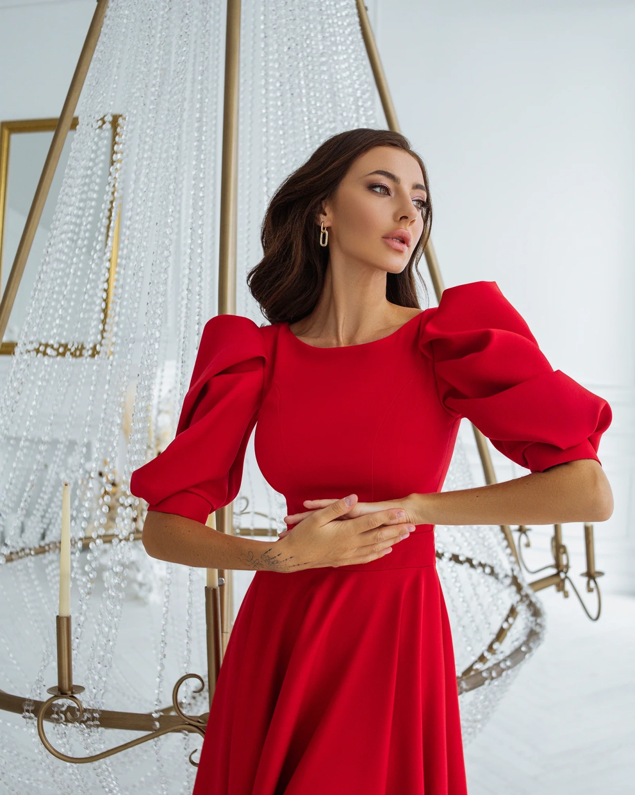 Рокля Elegance Червена