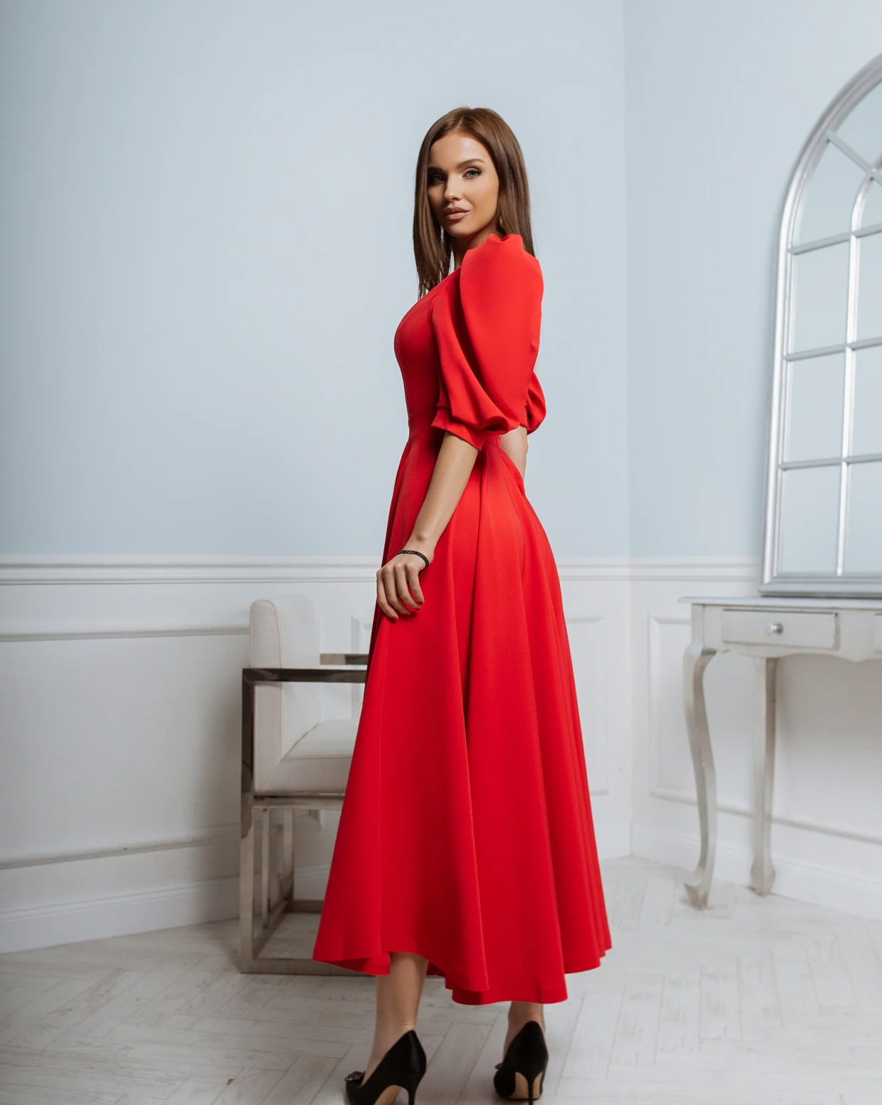 Рокля Elegance Червена