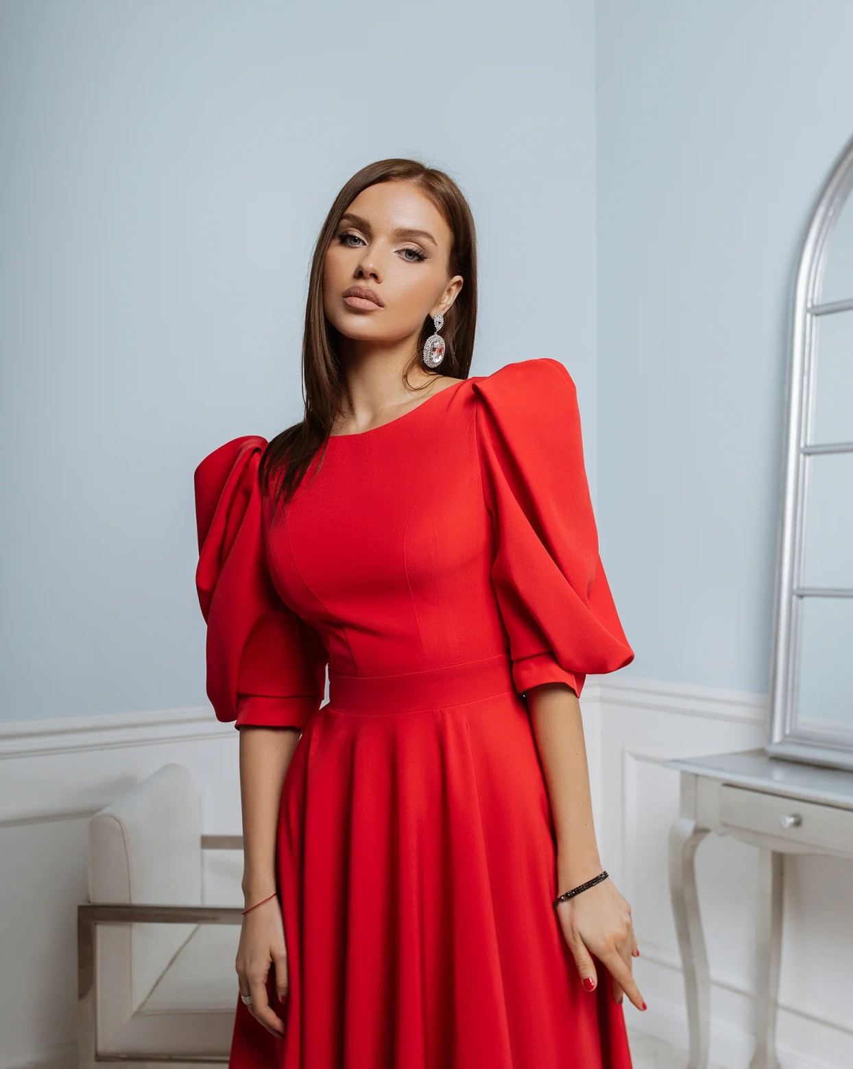 Рокля Elegance Червена