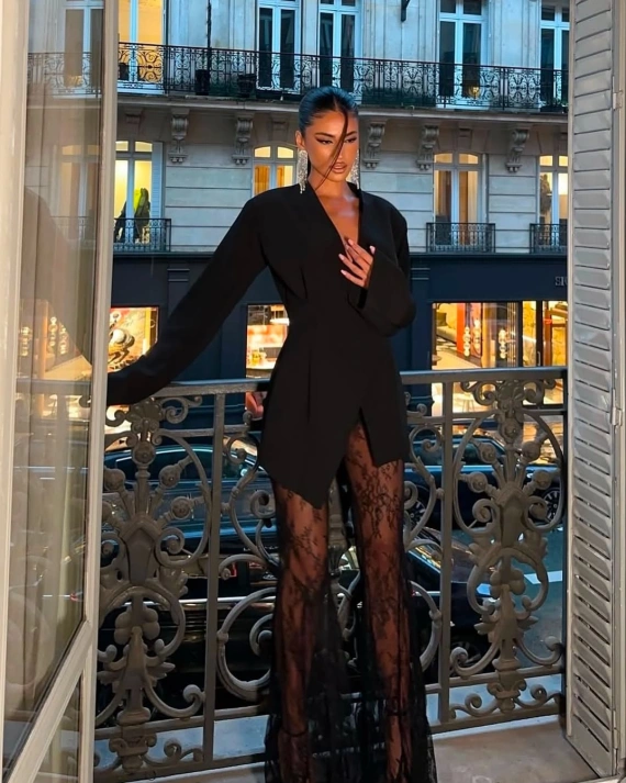 Комплект Sasha Черен 2 части Корсет и панталон