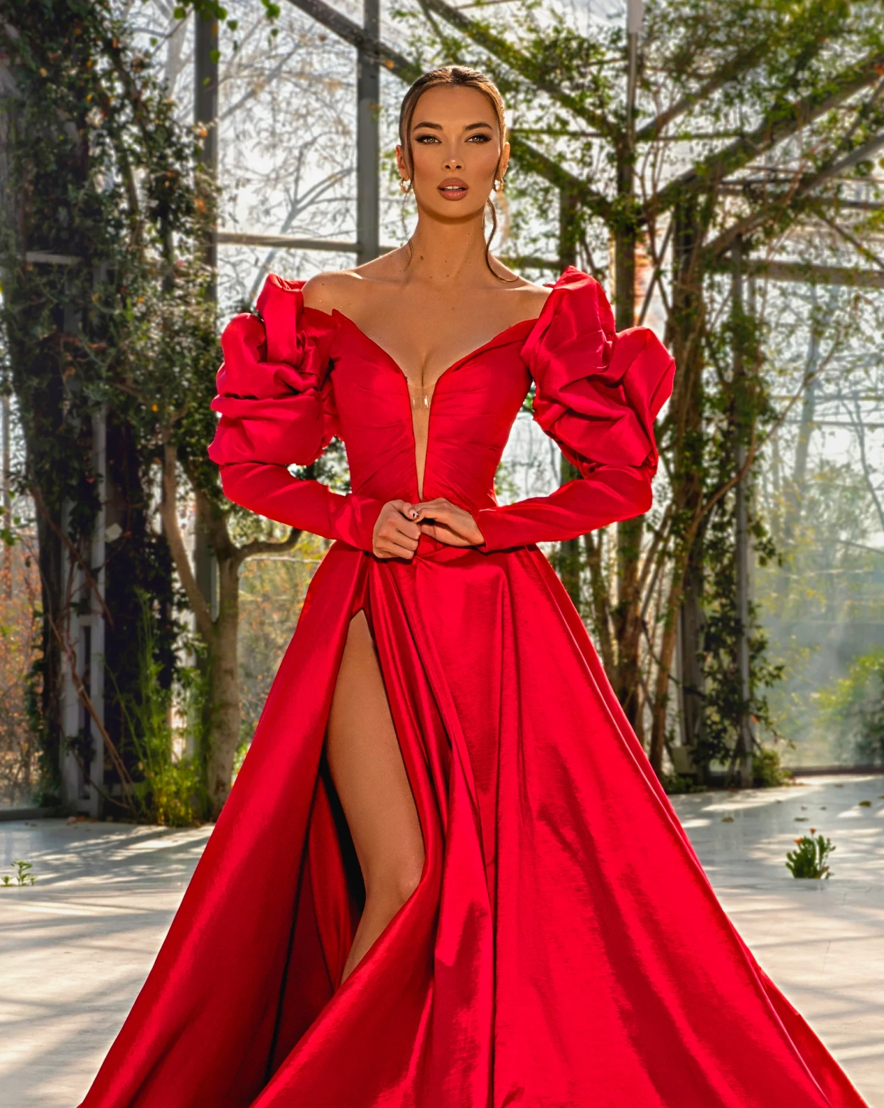 Рокля Anemona Червена