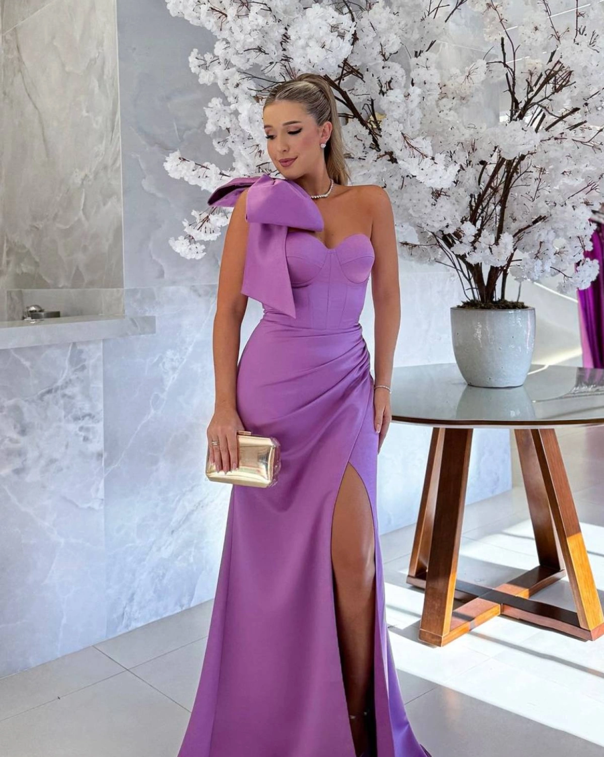 Рокля Cleo Лилава