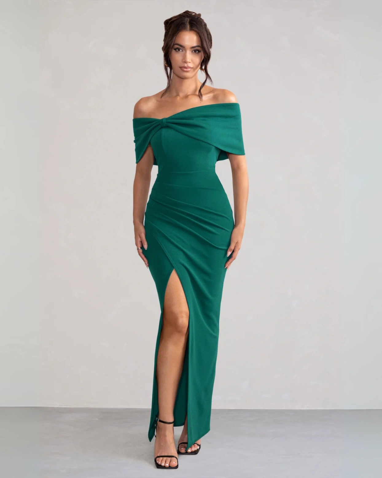 Рокля Celline Зелена