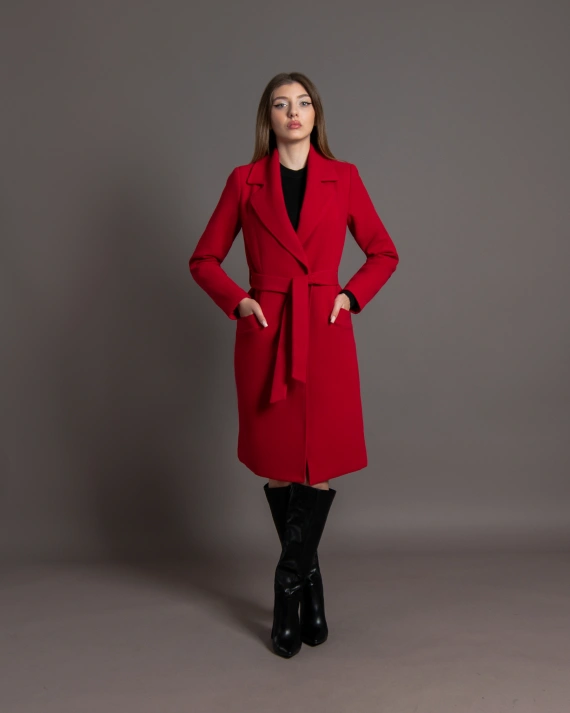 Палто Ema червено