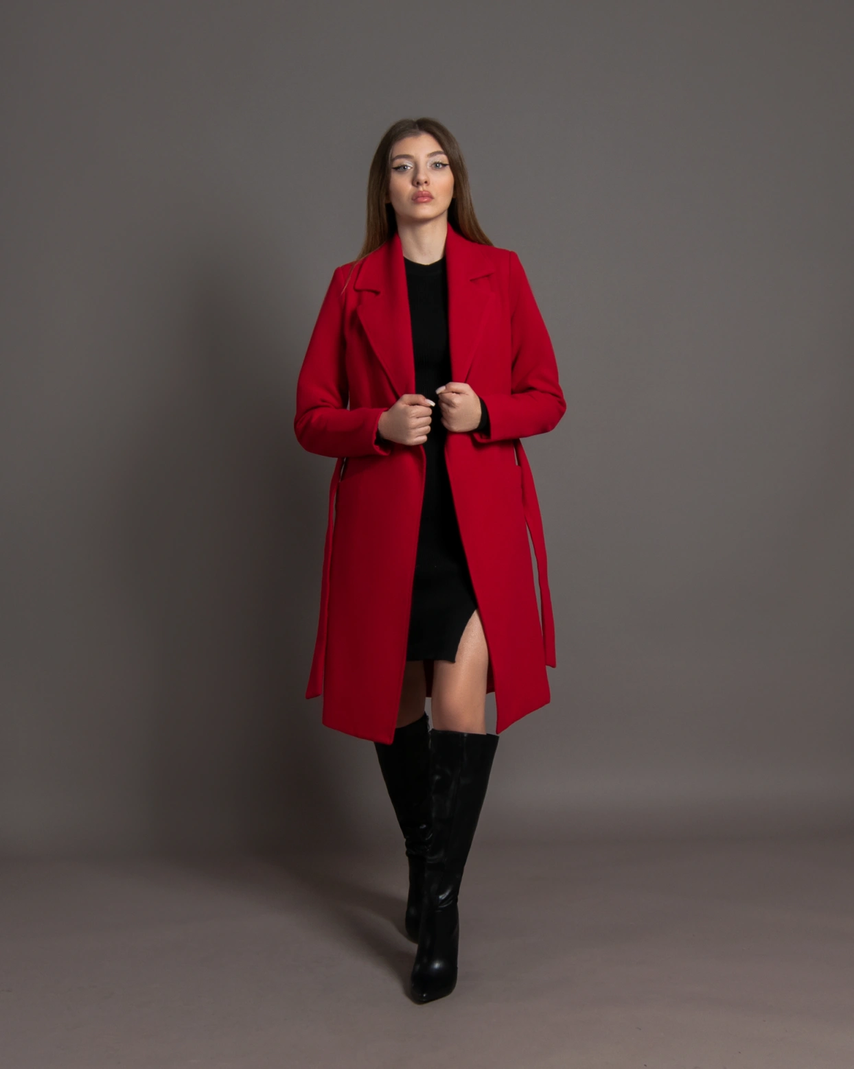 Палто Ema червено