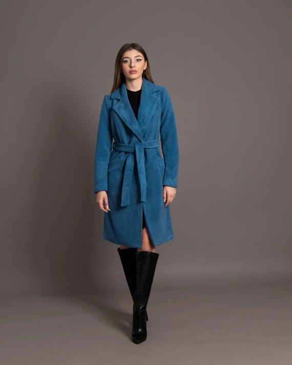 Палто Ema синьо