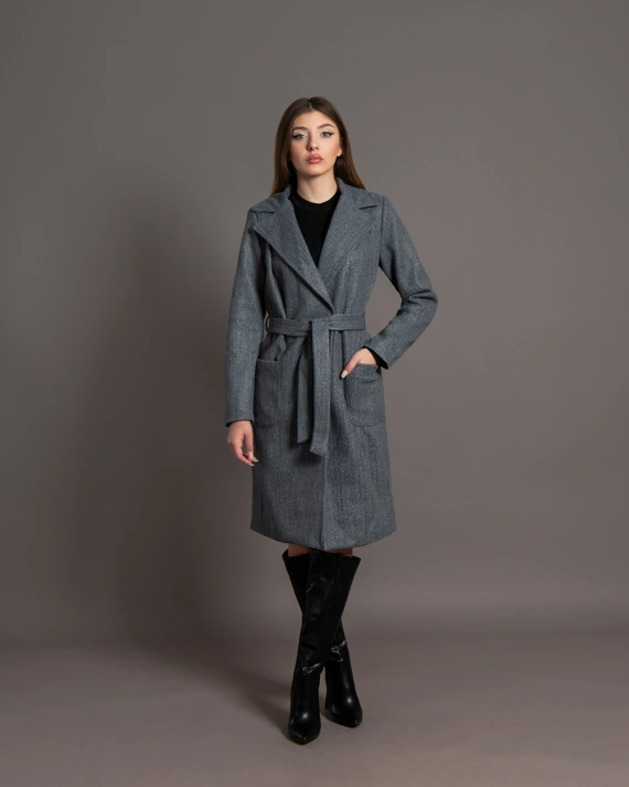 Палто Fiona сиво