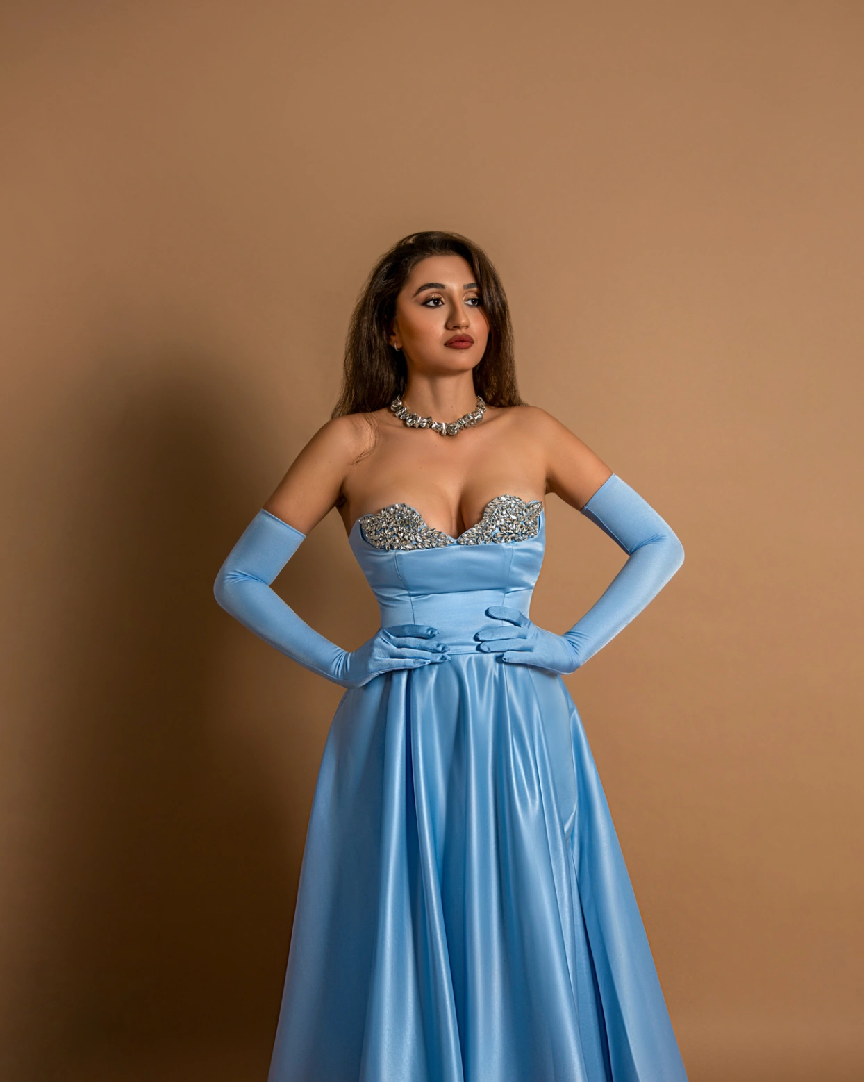 Рокля Cassia Светлосиня