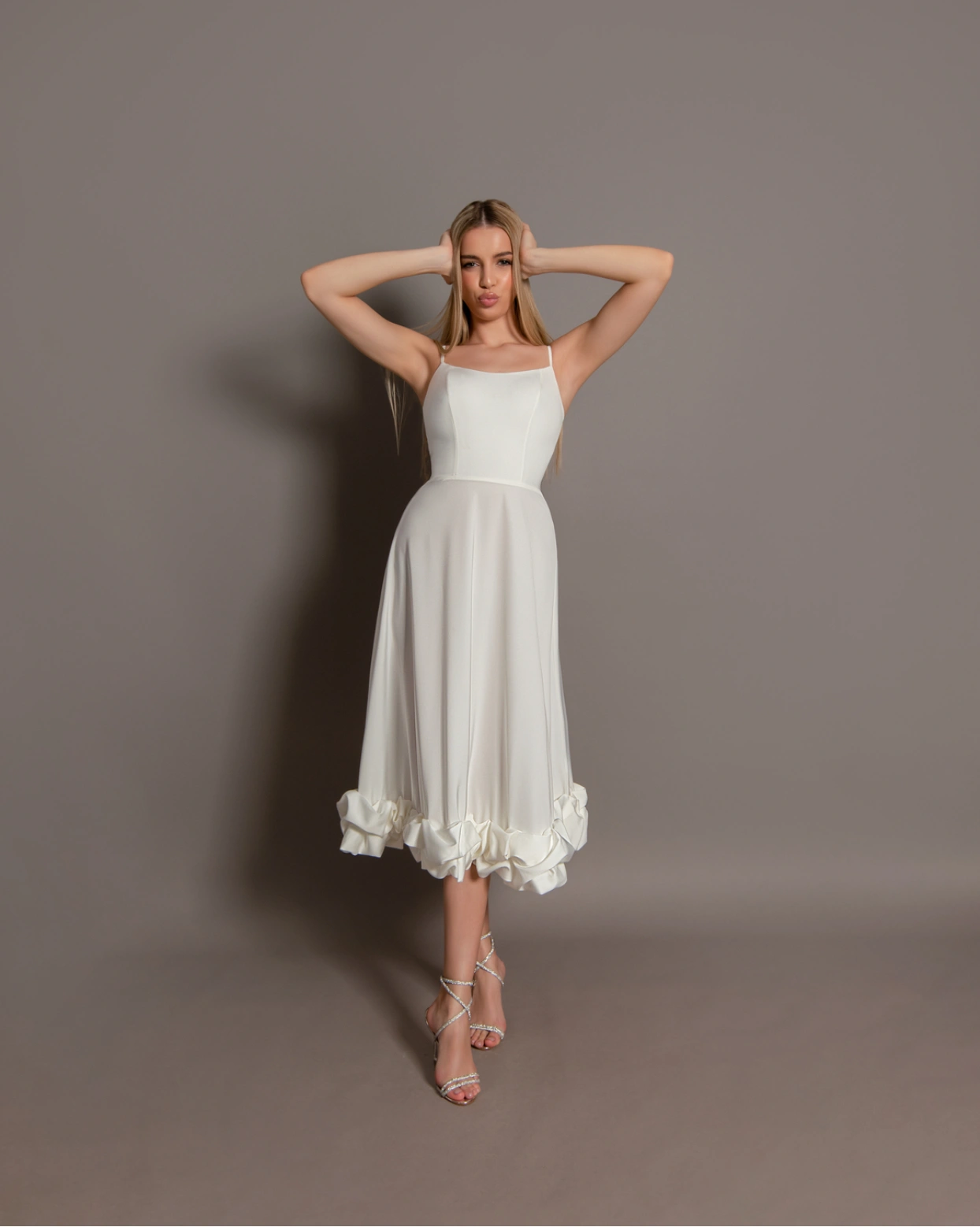 Рокля Juliana Бяла