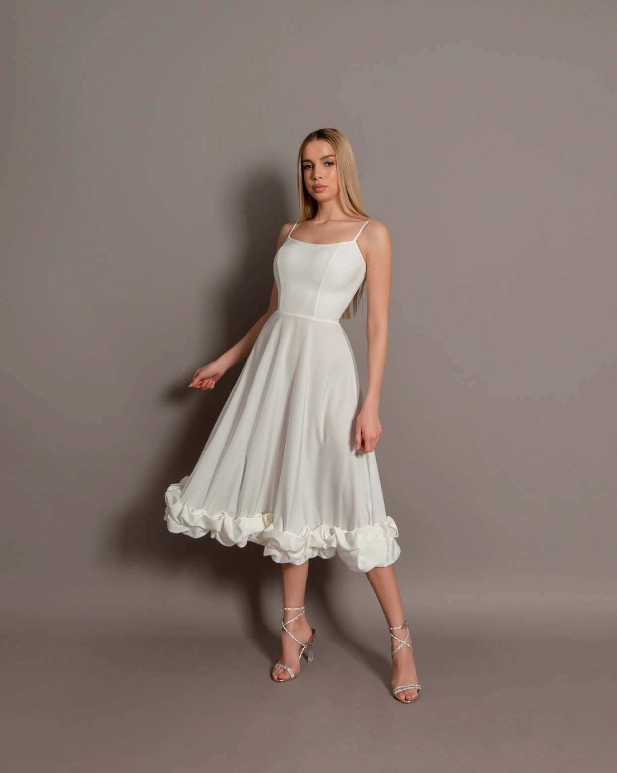 Рокля Juliana Бяла