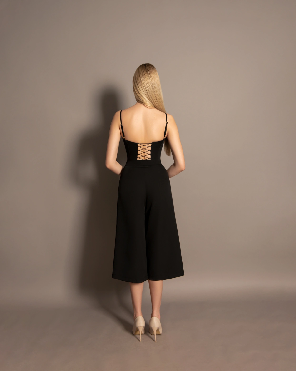 Rosa Corset Top Negru/Rosu