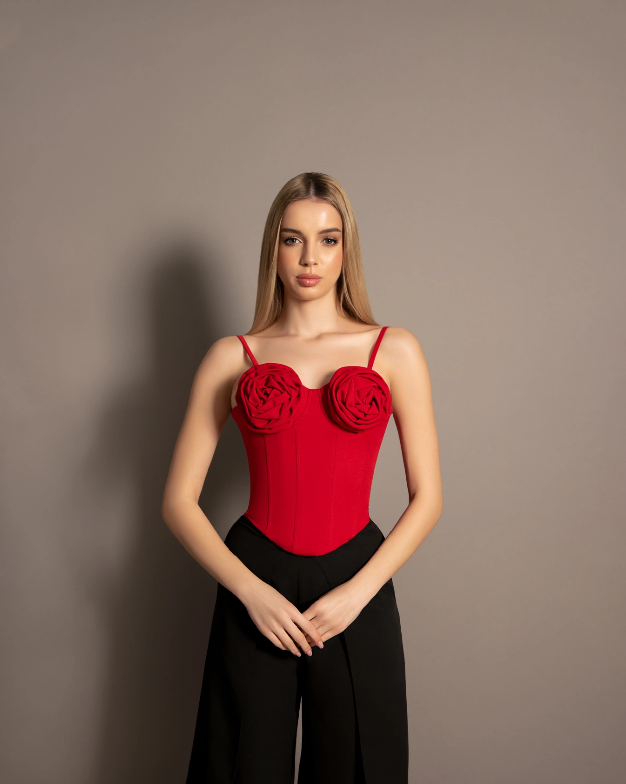 Rosa Corset Top Rosu Rosa Corset Top Rosu