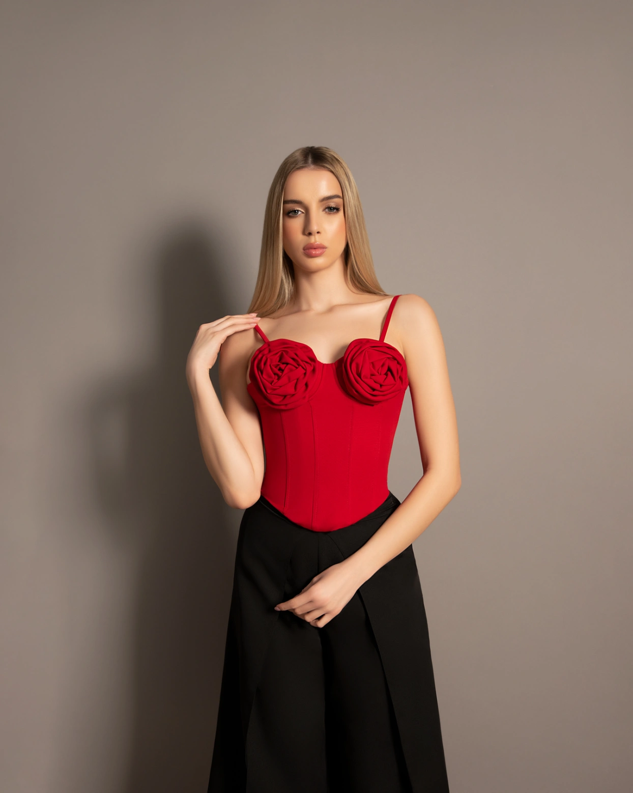 Rosa Corset Top Rosu Rosa Corset Top Rosu