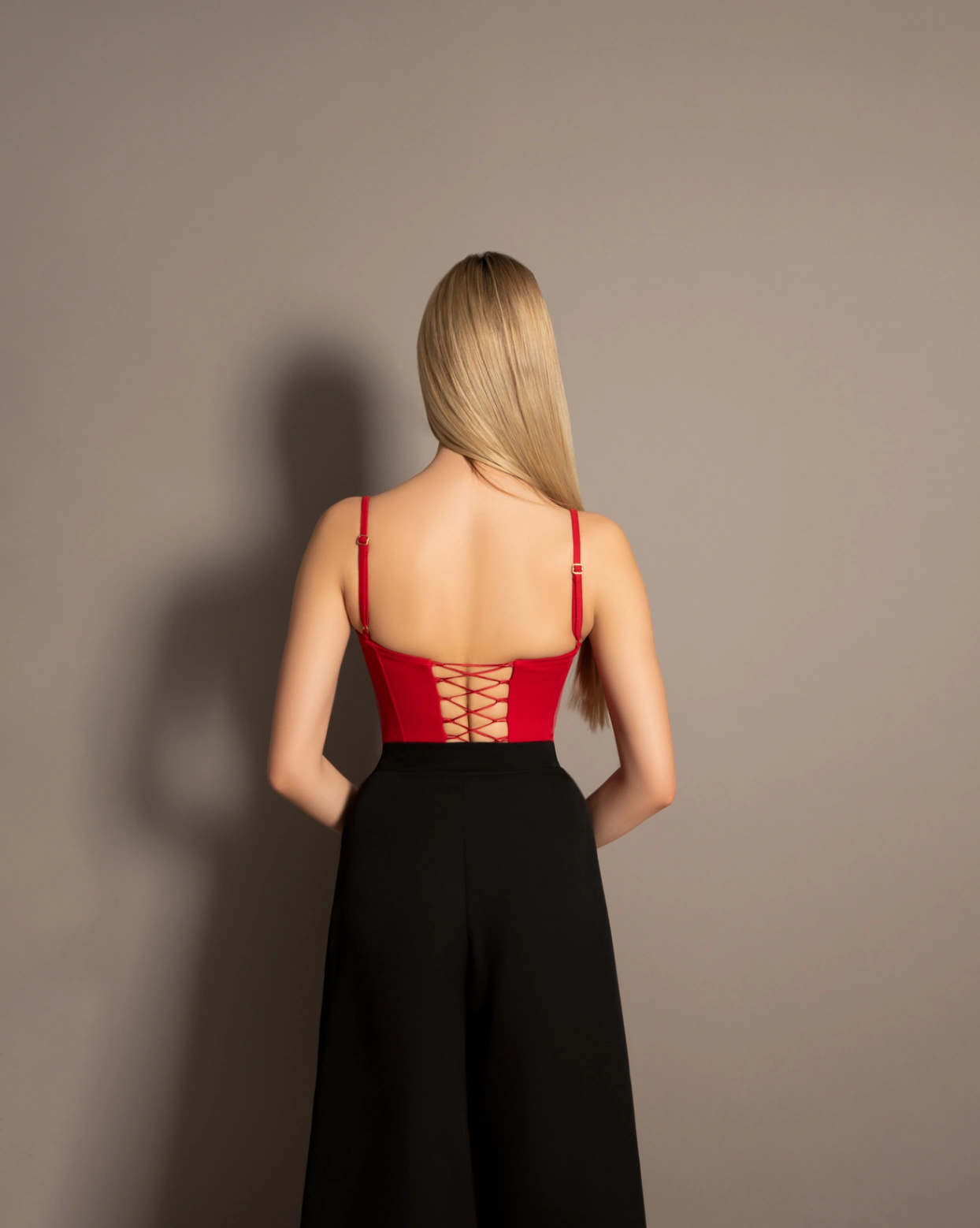 Rosa Corset Top Rosu Rosa Corset Top Rosu