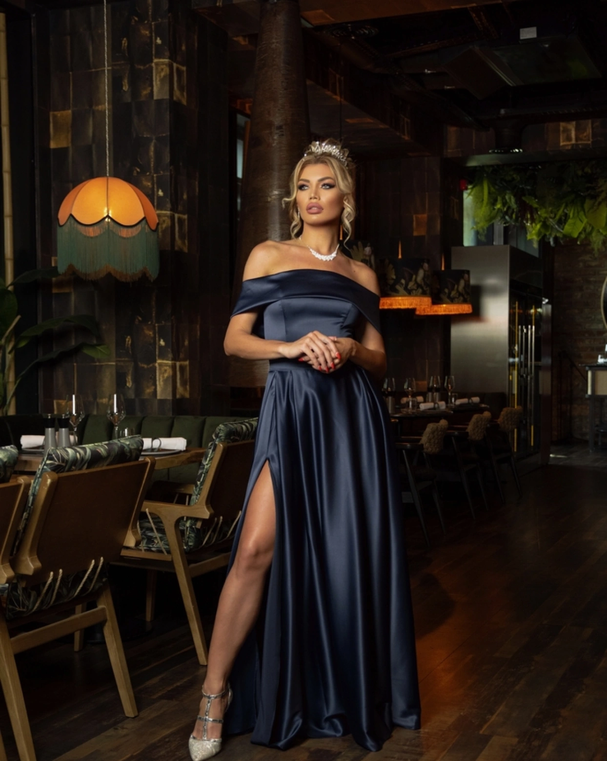 Рокля Lia Тъмносиня