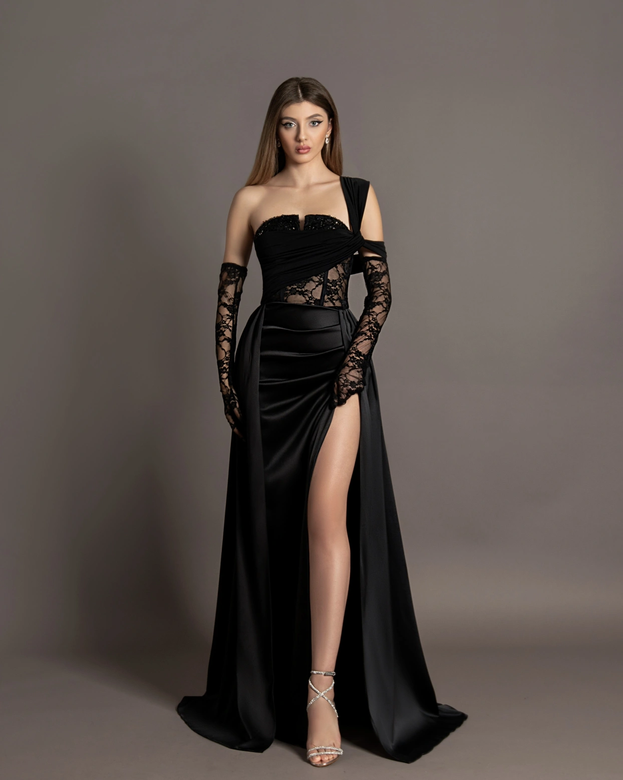 Рокля Aurora Черна