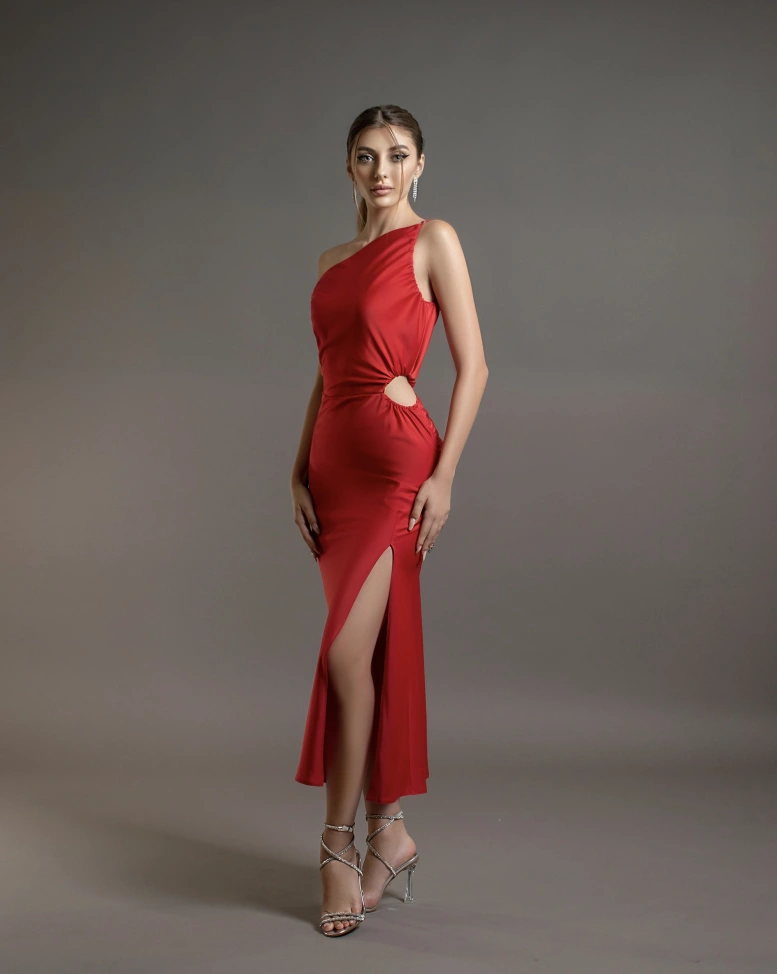 Рокля Tiffany Червена