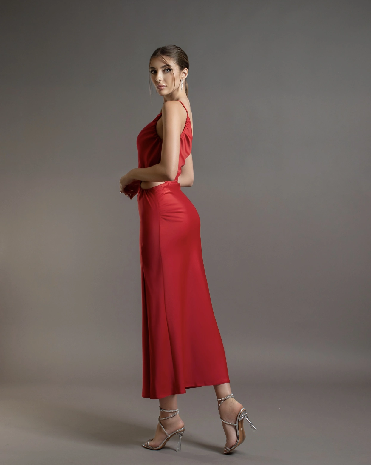 Рокля Tiffany Червена