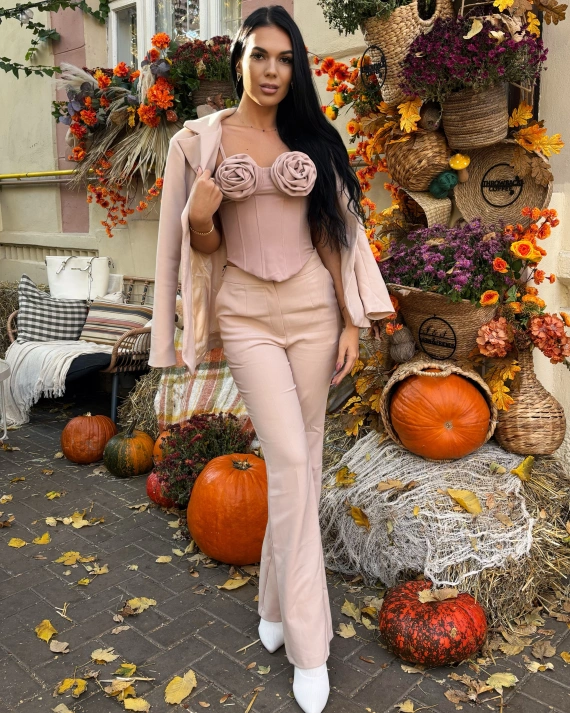 Costum Rania 3 piese bej